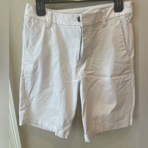 White Lululemon Commission Shorts